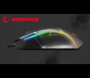 Rampage SMX G39 Comfort myszka gamingowa 12800 DPI programowalna RGB czarna