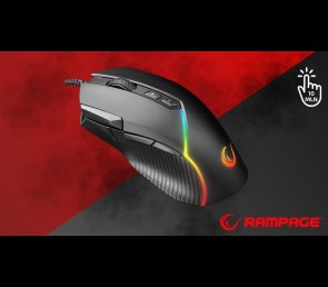 Rampage SMX G39 Comfort myszka gamingowa 12800 DPI programowalna RGB czarna