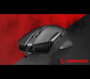 Rampage SMX G39 Comfort myszka gamingowa 12800 DPI programowalna RGB czarna