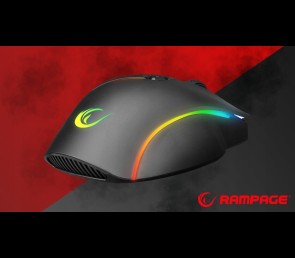 Rampage SMX G39 Comfort myszka gamingowa 12800 DPI programowalna RGB czarna