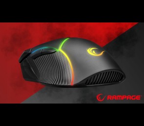 Rampage SMX G39 Comfort myszka gamingowa 12800 DPI programowalna RGB czarna