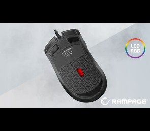 Rampage SMX-R44 V2 mysz gamingowa 12800 DPI RGB Huano 1000Hz biała