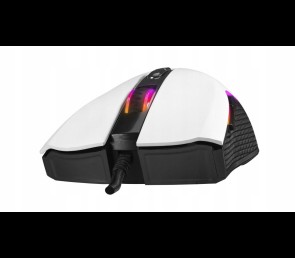 Rampage SMX-R44 V2 mysz gamingowa 12800 DPI RGB Huano 1000Hz biała