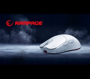 Rampage Tilion Mysz bezprzewodowa Biała gaming 24000 DPI ergonomiczna