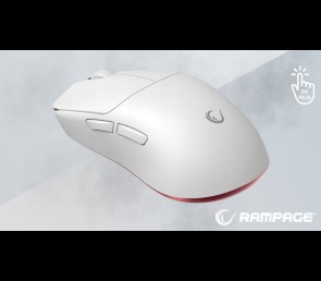 Rampage Tilion Mysz bezprzewodowa Biała gaming 24000 DPI ergonomiczna