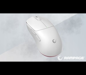 Rampage Tilion Mysz bezprzewodowa Biała gaming 24000 DPI ergonomiczna