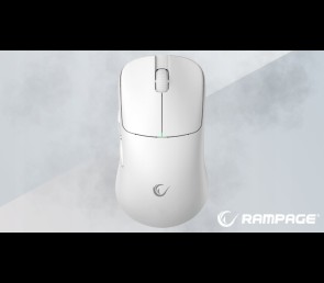 Rampage Tilion Mysz bezprzewodowa Biała gaming 24000 DPI ergonomiczna