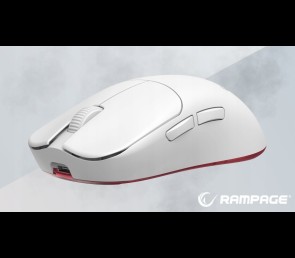 Rampage Tilion Mysz bezprzewodowa Biała gaming 24000 DPI ergonomiczna