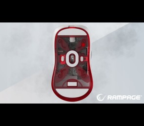 Rampage Tilion Mysz bezprzewodowa Biała gaming 24000 DPI ergonomiczna
