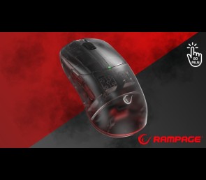 Rampage Tilion mysz bezprzewodowa gaming 24000 DPI Huano USB-C czarna
