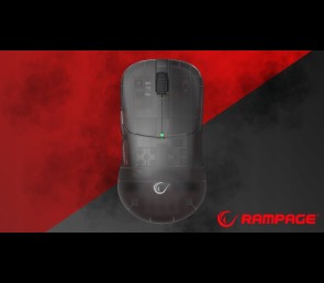 Rampage Tilion mysz bezprzewodowa gaming 24000 DPI Huano USB-C czarna