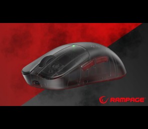 Rampage Tilion mysz bezprzewodowa gaming 24000 DPI Huano USB-C czarna