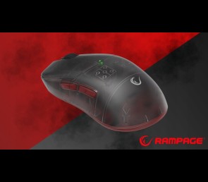 Rampage Tilion mysz bezprzewodowa gaming 24000 DPI Huano USB-C czarna