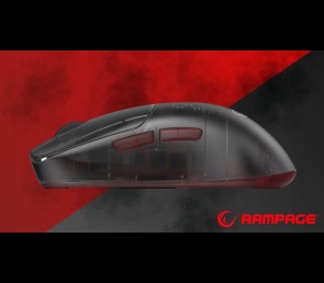 Rampage Tilion mysz bezprzewodowa gaming 24000 DPI Huano USB-C czarna