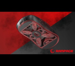 Rampage Tilion mysz bezprzewodowa gaming 24000 DPI Huano USB-C czarna