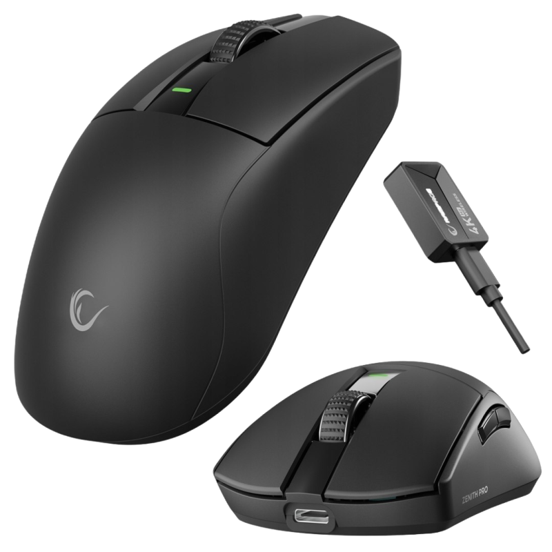 Rampage Zenith Pro Black mysz bezprzewodowa gaming 26000 DPI ultralekka Rampage Zenith Pro Black mysz bezprzewodowa gaming 26000 DPI ultralekka