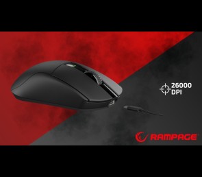 Rampage Zenith Pro Black mysz bezprzewodowa gaming 26000 DPI ultralekka