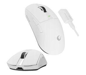 Rampage Zenith Pro mysz bezprzewodowa ultralekka 26000 DPI PAW3395 biała