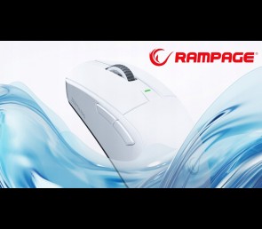 Rampage Zenith Pro mysz bezprzewodowa ultralekka 26000 DPI PAW3395 biała