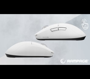 Rampage Zenith Pro mysz bezprzewodowa ultralekka 26000 DPI PAW3395 biała