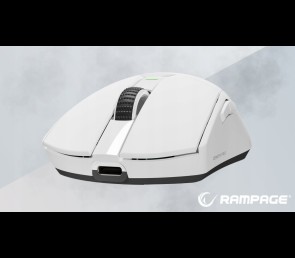 Rampage Zenith Pro mysz bezprzewodowa ultralekka 26000 DPI PAW3395 biała