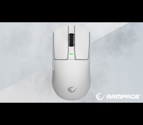 Rampage Zenith Pro mysz bezprzewodowa ultralekka 26000 DPI PAW3395 biała