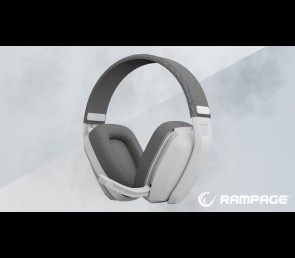 Rampage Blitz Słuchawki Gamingowe Bluetooth 5.3 Bezprzewodowe Szare