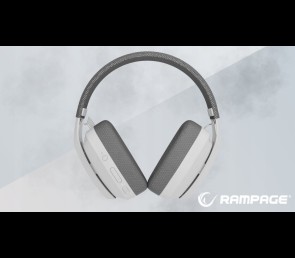 Rampage Blitz Słuchawki Gamingowe Bluetooth 5.3 Bezprzewodowe Szare