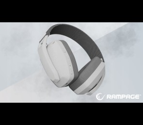 Rampage Blitz Słuchawki Gamingowe Bluetooth 5.3 Bezprzewodowe Szare