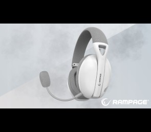 Rampage Crack H11 białe słuchawki gamingowe 7.1 bezprzewodowe mikrofon