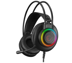 Rampage RM-K27 X-Jammer Słuchawki gamingowe 7.1 czarne Rainbow LED