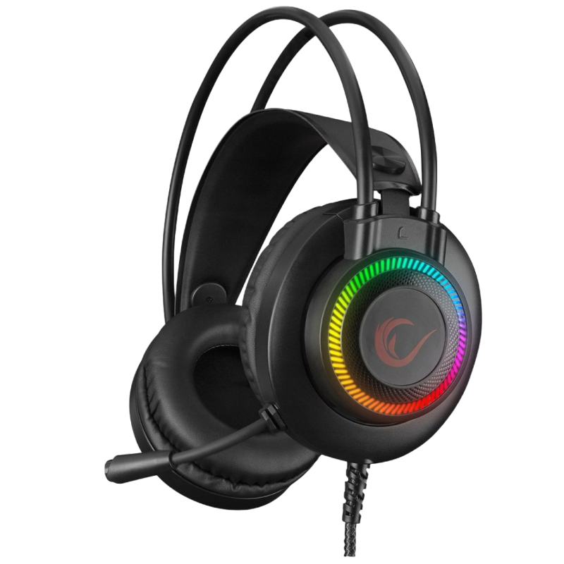 Rampage RM-K27 X-Jammer Słuchawki gamingowe 7.1 czarne Rainbow LED Rampage RM-K27 X-Jammer Słuchawki gamingowe 7.1 czarne Rainbow LED