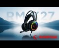 Rampage RM-K27 X-Jammer Słuchawki gamingowe 7.1 czarne Rainbow LED Rampage RM-K27 X-Jammer Słuchawki gamingowe 7.1 czarne Rainbow LED