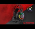 Rampage RM-K27 X-Jammer Słuchawki gamingowe 7.1 czarne Rainbow LED Rampage RM-K27 X-Jammer Słuchawki gamingowe 7.1 czarne Rainbow LED