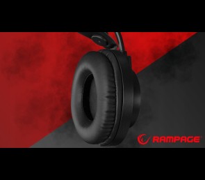 Rampage RM-K27 X-Jammer Słuchawki gamingowe 7.1 czarne Rainbow LED