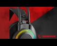 Rampage RM-K27 X-Jammer Słuchawki gamingowe 7.1 czarne Rainbow LED Rampage RM-K27 X-Jammer Słuchawki gamingowe 7.1 czarne Rainbow LED