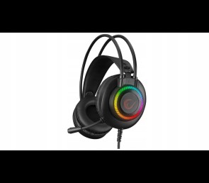 Rampage RM-K27 X-Jammer Słuchawki gamingowe 7.1 czarne Rainbow LED