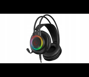 Rampage RM-K27 X-Jammer Słuchawki gamingowe 7.1 czarne Rainbow LED