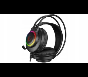 Rampage RM-K27 X-Jammer Słuchawki gamingowe 7.1 czarne Rainbow LED