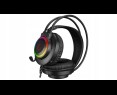 Rampage RM-K27 X-Jammer Słuchawki gamingowe 7.1 czarne Rainbow LED Rampage RM-K27 X-Jammer Słuchawki gamingowe 7.1 czarne Rainbow LED