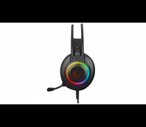 Rampage RM-K27 X-Jammer Słuchawki gamingowe 7.1 czarne Rainbow LED