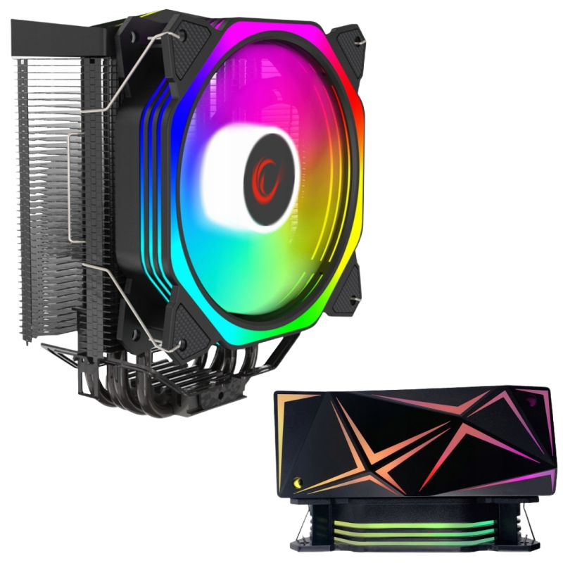 Rampage OCTAGON C50 chłodzenie CPU 120mm ARGB wydajne dla LGA1700 AM5