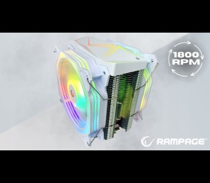 Rampage Octagon C60 chłodzenie CPU 2x120mm ARGB LGA1700 AM5 1800RPM