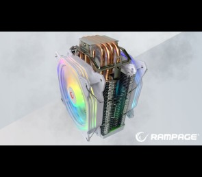 Rampage Octagon C60 chłodzenie CPU 2x120mm ARGB LGA1700 AM5 1800RPM