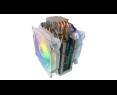 Rampage Octagon C60 chłodzenie CPU 2x120mm ARGB LGA1700 AM5 1800RPM