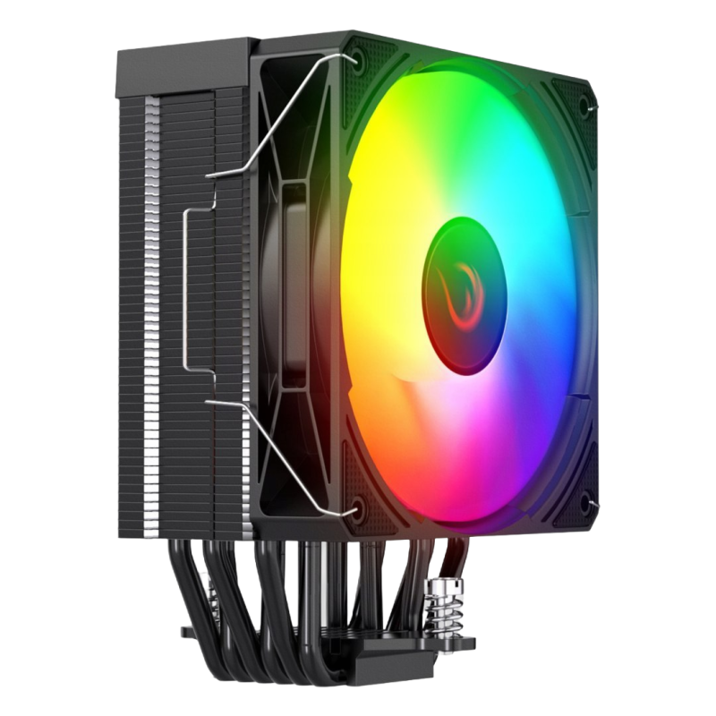 Rampage Octagon C70 Chłodzenie procesora 120mm ARGB LCD wydajne czarne