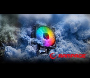 Rampage Octagon C70 Chłodzenie procesora 120mm ARGB LCD wydajne czarne