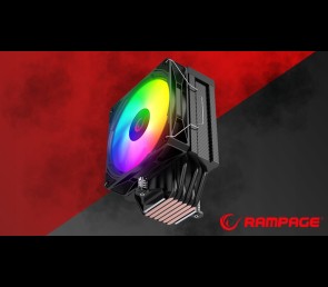 Rampage Octagon C70 Chłodzenie procesora 120mm ARGB LCD wydajne czarne