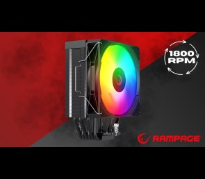 Rampage Octagon C70 Chłodzenie procesora 120mm ARGB LCD wydajne czarne