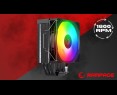 Rampage Octagon C70 Chłodzenie procesora 120mm ARGB LCD wydajne czarne